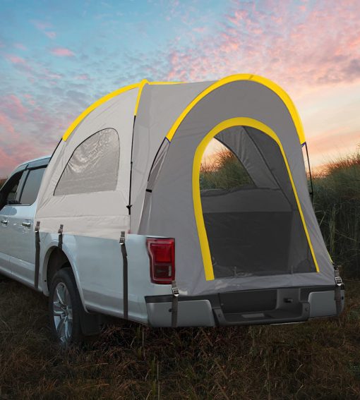 Casa de Campamento para Camioneta Pickup DOBEWOW, Doble Capa Impermeable PU2000mm para 2 Personas, Preferida para Acampar en Toyota Tundra, Tienda para Cama de Camioneta, Tienda Portatil para Cama de Camioneta, Resistente Carcasa de Camioneta - Imagen 8