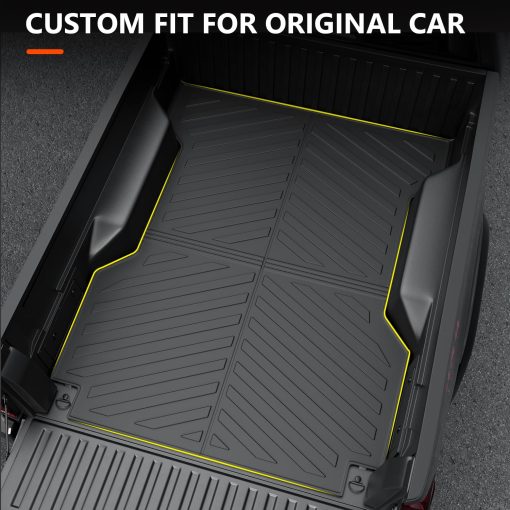 Tapete para cama de camioneta powoq de 6 pies compatible con Toyota Tacoma 2005-2023 Material de TPE Reemplazo para Accesorios Toyota Tacoma 2005-2016 2017 2018 2019 2020 2021 2022 2023 (Tapete de 6 pies) - Imagen 2