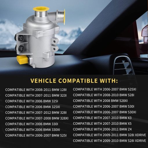Bomba de Agua para BMW 128i 325i 325xi 328i xDrive 330xi X3 X5 Z4 2.5L 3.0L 2008-2012 - Imagen 3