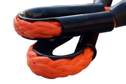 Cuerda de Extension Sintetica para Winche para Coche todoterreno ATV UTV SUV, Cable de Winche (1/2''x50ft, Naranja) - Imagen 2