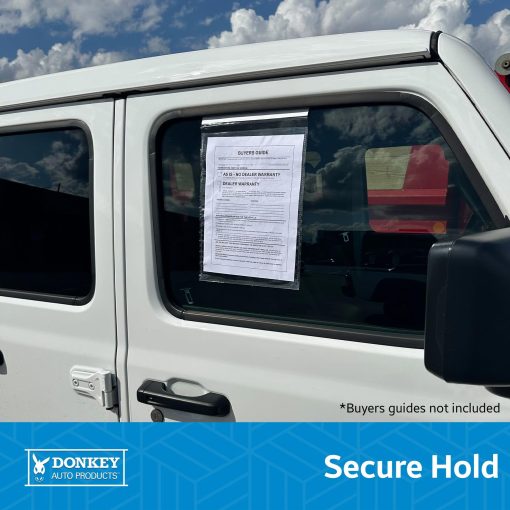 Ganchos Sujetadores para Guia de Compradores para Colgar, Porta Documentos de Ventana de Auto (50 por Paquete) - Imagen 2