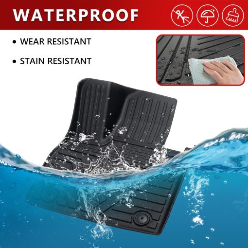 Forro para maletero Xipoo compatible con Hyundai Palisade 2020-2024 con alfombra trasera para respaldo y alfombra para piso - Accesorios para Hyundai Palisade (Forro para maletero de respaldo y alfombra para piso) - Imagen 3