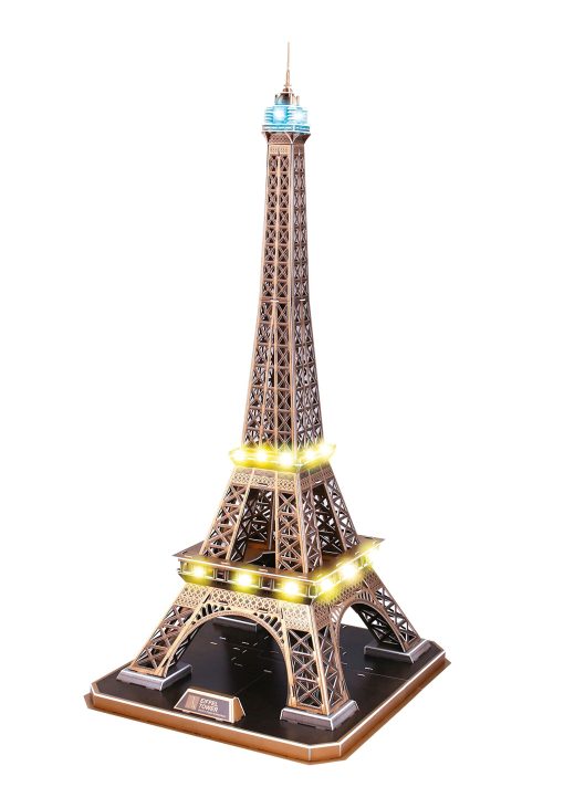 Rompecabezas 3D Grande de la Torre Eiffel con Luces LED Revell para Adultos y Ninos de 10 Anos en Adelante Manualidades Arte y Construccion - 84 Piezas - Imagen 2
