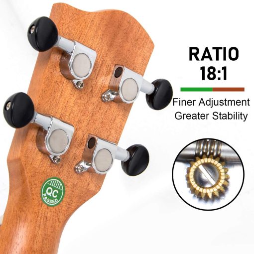 Ukelele Baritono, Instrumento Musical Profesional de 30 Pulgadas para Adultos Horse Uke Kit para Principiantes con Bolsa de Transporte Correa Cuerdas OEM Guitarra Hawaiana Ukalalee Yukalalee Ukalele Yukelele - Imagen 3