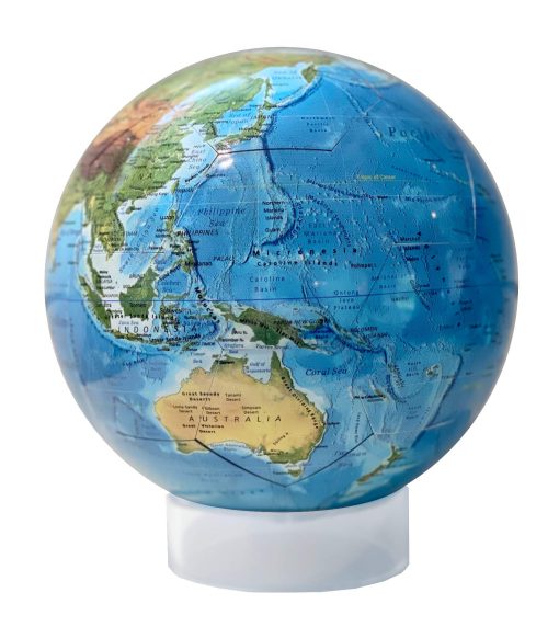 Mapa de Alivio de la Tierra, Globo Magnetico Snapspheres de 7.3", con Mapa de Geologia en el Interior, con soporte - Imagen 3