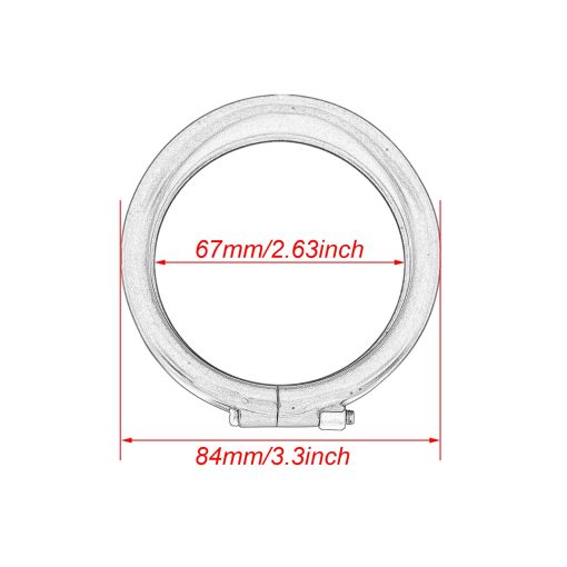 Juego de Anillo de Moldura para Faro de 7 pulgadas y Anillo de Moldura para Luces Antiniebla de 4 1/2" con Juego de Anillo de Moldura para Luz de Giro Ajuste para Harley Softail Touring Negro - Imagen 7