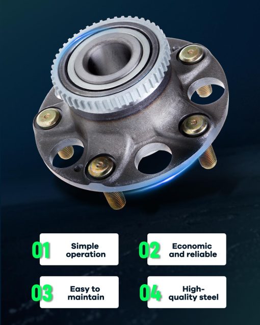 SCITOO 512188 Conjunto de Cojinete de Rueda 2003-2007 para Honda Accord 2004-2008 para Acura TL Trasero Juego de Cojinete de Cubo 5 Birlos 2 Piezas - Imagen 6