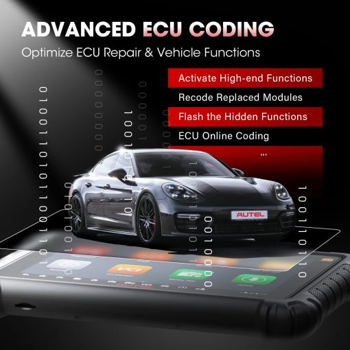Autel TPMS Scanner MaxiCOM MK906Pro-TS: Actualizacion 2024 de MS906Pro-TS / MS906TS / MP808TS, Servicios completos de TPMS, Codificacion de ECU, 36+ Servicios, AutoAuth para FCA SGW, Control bidireccional, Sistema completo - Imagen 5