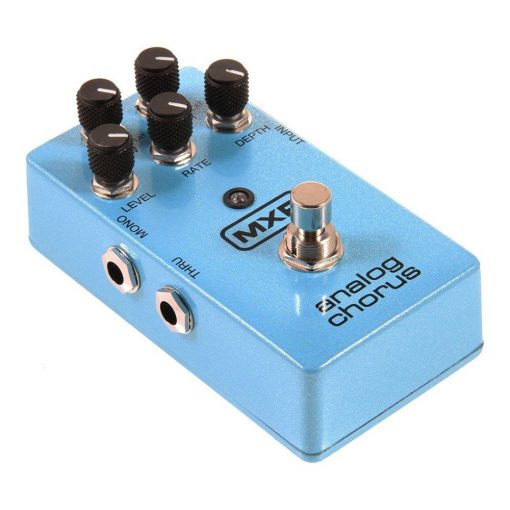 Pedal de efecto de coro analogico MXR M234 BUNDLE con fuente de alimentacion de adaptador AC/DC para 9 voltios DC 1000mA, 2 cables de parche y 6 puas de guitarra Dunlop surtidas - Imagen 3