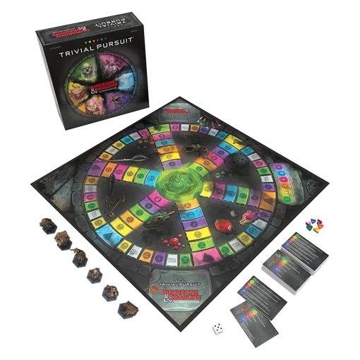 Trivial Pursuit: Dungeons & Dragons Ultimate Edition | Juego de mesa de trivial coleccionable con 6 fichas de monstruo y 1800 preguntas en 6 categorias | Juego y mercancia oficial de D&D