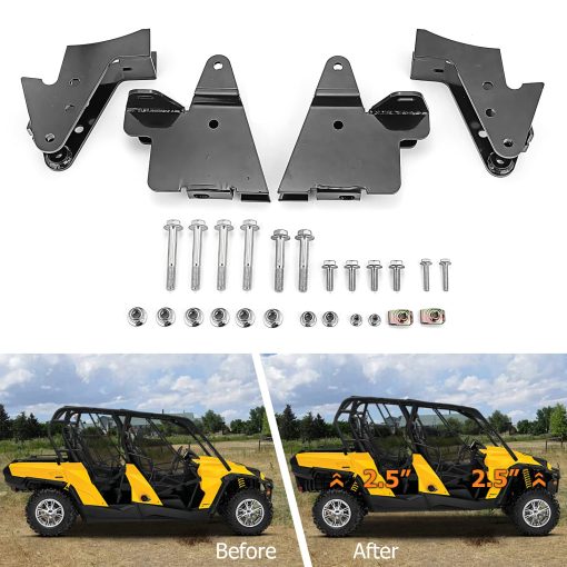Kit de Elevacion Completo Delantero y Trasero de 2.5 Pulgadas Compatible con Can-Am Commander 800/1000 2011-2020 Max Ajuste Modelo X con amortiguadores Fox