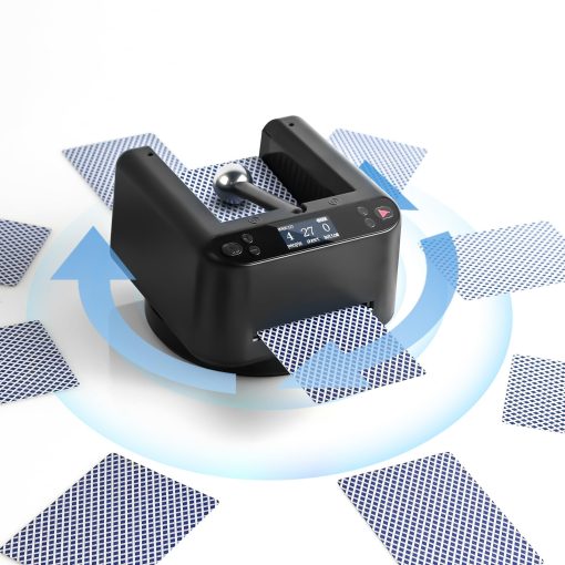 Repartidor Automatico de Cartas CARDSPIN, Rotacion de 360?, Maquina Automatica de Repartidor de Cartas de Poker Rapido, Preciso y Estable, Distribuidor de Cartas para 1-8 Jugadores, Accesorio para Juegos de Mesa Texas Holdem Blackjack