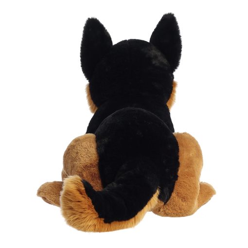 Aurora? Adorable Super Flopsie? Peluche de Pastor Aleman - Juego Alegre - Companeros Intemporales - Negro 28 Pulgadas - Imagen 4