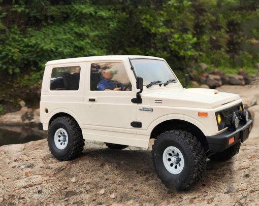Camion RC Apawband WPL C74 1/10 RC Rock Crawler Off Road 4x4 RC Rock Crawler RTR con Direccion Proporcional 370 Motor, Caja de Cambios de Rotacion Contraria, Chasis de Muelle de Hoja Grado Hobby Juguete - Imagen 7