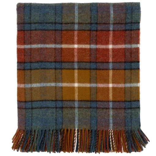 Manta Prince of Scots Highland Tweeds de Lana de Cordero Shetland (Antique Buchanan) - Imagen 2