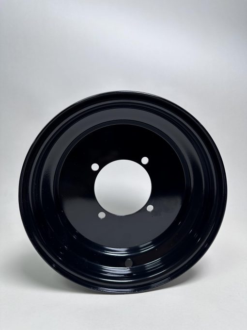 Llanta delantera de acero Kandi OEM de 10" para GoKarts de 150cc, 200cc y 250cc Ajuste perfecto KD-150GKA-2 KD-200GKA-2, KD-150GKH-2, 200GKH-2, KD-150FS, KD-250FS,KD-150GKR, KD-250GKA-2Z (Negro Brillante) - Imagen 4