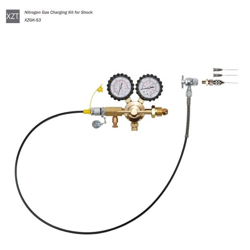 Kit de Prueba de Presion de Gas Nitrogeno para Aviacion Herramientas para Aeronaves XZT S3, Kit de Regulador de Nitrogeno, Acoplador de Alta Presion Estructura No Perdida de Aire 556, Herramientas para Rellenar Amortiguadores - Imagen 5