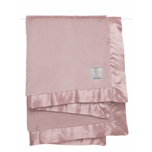 Cobertor Little Giraffe Luxe 45" x 59", Rosa Polvoriento