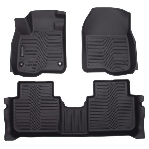 Tapetes para piso Auxko para Honda CR-V 2023 2024 (Incluye Hibrido) Forros de Goma TPE Accesorio para Honda CRV 2023 2024 Incluye Hibrido Antideslizante Negro - Imagen 2