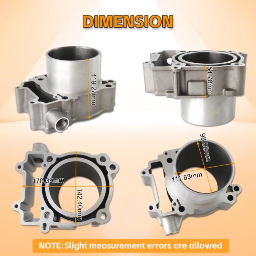 Kit superior de culata y junta de cilindro de kit de reconstruccion de culata para Polaris Ranger 570 2014-2017, Polaris Sportsman 2014-2017, Polaris RZR 570 EFI 2012-2013 Piezas - Imagen 4