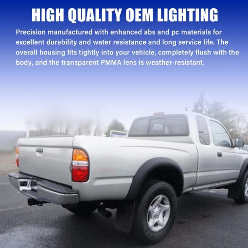 Ensamblaje de luz trasera GCGD con bombilla compatible con 2001 2002 2003 2004 Toyota Tacoma Luz trasera Rear Lamp Brake Lamp Set, Lado del pasajero y lado del conductor (Clasico) - Imagen 5