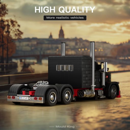 Mould King Juego de Construccion Camion Semi, Sets de Camiones Coleccionables Modelo de Vehiculo para Construir y Exhibir, 10037 Kits de Bloques STEM Decorativos para Adultos y Niños Niñas de 14+ Años (1797 Piezas) - Imagen 5