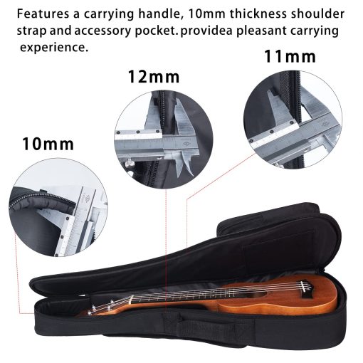 Ukulele de concierto de caoba EASTROCK para principiantes de 23 pulgadas Kit completo. Ukelele Ukalalee adecuado para adultos, principiantes. (23-Caoba) - Imagen 7