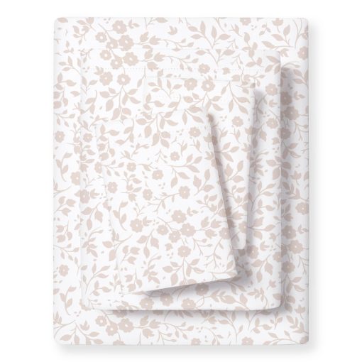Juego de sabanas organicas MakeMake Full (4 piezas) certificado GOTS sabanas de algodon organico 300 TC Sateen Suave Sabana Ajustable Sabana Plana Fundas de Almohada Infantil Ninos (Full, Gardenia)