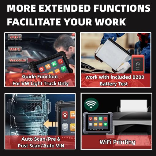 Autel MaxiSys MS909CV 2024 Escaner de Camiones Pesados Top para Autos Comerciales Semi, Actualizacion de MS908CV con Diagnostico Inteligente, 48+ Servicios Reprogramacion de ECU J2534 y Codificacion Prueba Activa Topologia 2.0 - Imagen 7