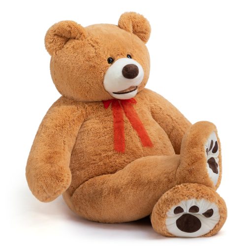 HollyHOME 6ft Oso De Peluche Gigante Oso De Peluche Animal De Peluche con Patas Bordadas Juguete de Regalo de San Valentin para Novia Ninos 72 pulgadas Marron - Imagen 3