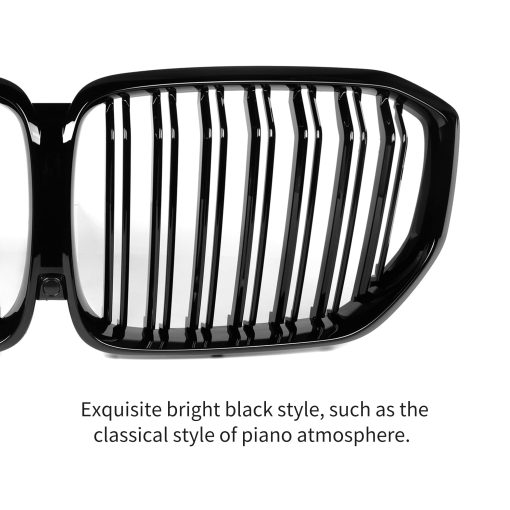 Rejilla Delantera de Reemplazo para Parrillas Kidney BMW X5 Series G05 2020-2022 (Negro Brillante) - Imagen 4