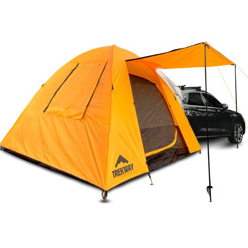 Tienda de campana instantanea Trekway SUV Dome w/Attachment | 9' x 9' | Capacidad para hasta 7 personas | para SUV | Crossover | Minivan