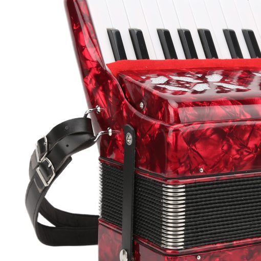 Acordeon de Piano BTER, 8 Bajos 22 Teclas Exquisitamente Diseñado con Paño de Limpieza y Correa, Instrumento Musical Sensible de Botones Regalo para Niños Principiantes Adultos - Imagen 8