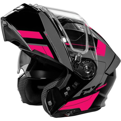 Casco de Nieve Modular Castle X CX935 Raid (Gloss Pink Glo/Charcoal - Mediano) - Imagen 3