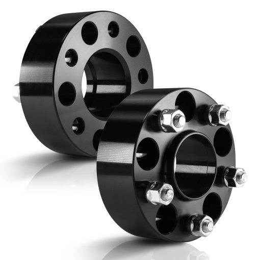 4 Piezas de Separadores de Rueda Negros Hub Centric de 2" (50mm) con Patron de Pernos 5x5.5 5x139.7 14x1.5 Compatible para Ram 1500 2012-2018 Ram 1500 Classic 2019-2022 - Imagen 2