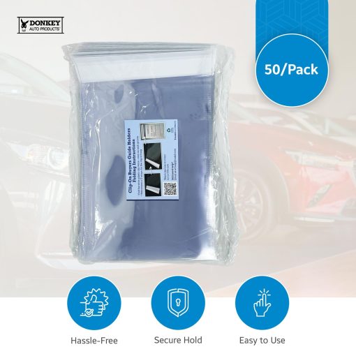 Ganchos Sujetadores para Guia de Compradores para Colgar, Porta Documentos de Ventana de Auto (50 por Paquete) - Imagen 5