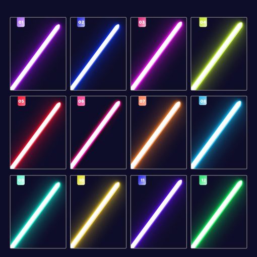 Sable de Luz Pesado para Adultos Duelo Suave Fx Lightsabers Recargable Metal Hilt 12 Colores 16 Sonidos Sables de Luz Fiesta de Halloween Accesorios de Cosplay (Gris) - Imagen 6
