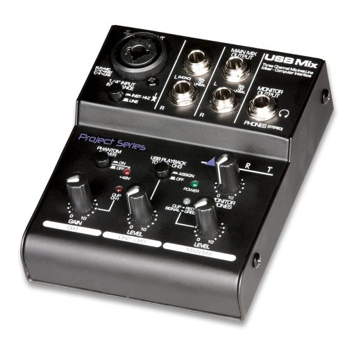 Mezcladora USB ART USBMix - 3 Canales con Software de Grabacion Audacity