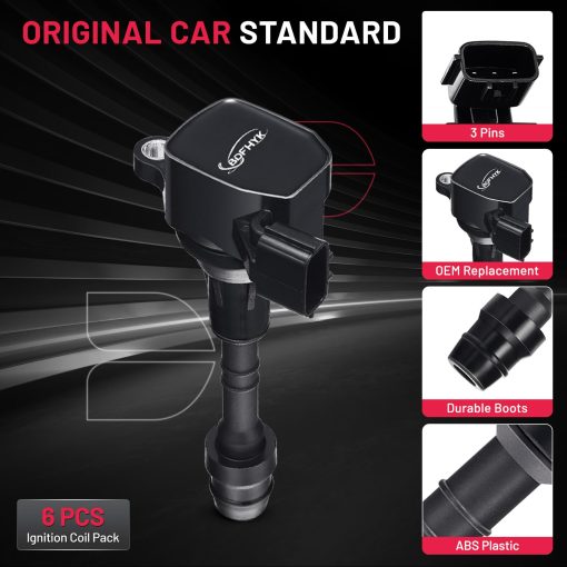 Conjunto de 6 Bobinas de Encendido para Nissan Altima Frontier Maxima Murano NV1500 Pathfinder Quest Xterra Infiniti I35 QX4 V6 3.5L 4.0L UF349 C1406 5C1793 E379 - Imagen 5