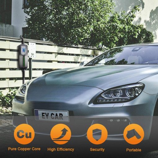 Cargador para vehiculo electrico BESENERGY de 32 amperios Nivel 2, NEMA14-50 220V-240V Estacion de carga portatil actualizada, Cargador de vehiculo electrico compatible con todos los vehiculos electricos J1772 - Imagen 7