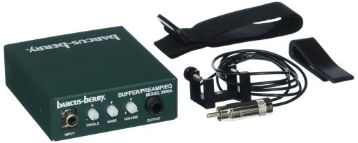 Barcus Berry B3150 Abrazadera en Puente de Bajo Transductor Piezo con Preamp