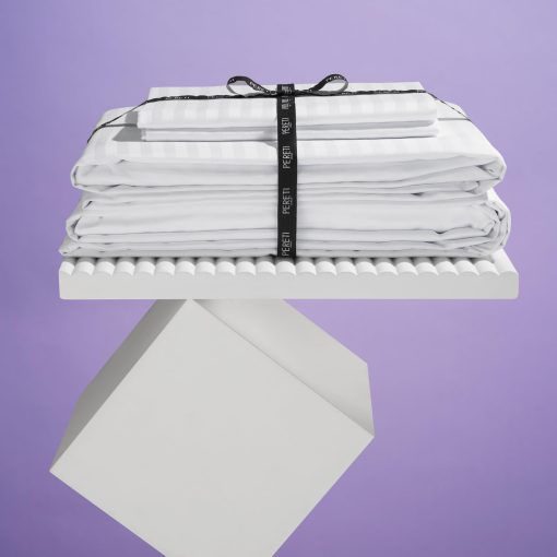 Juego de Sabanas Gemelas Pereti Italianas, Sabanas 100% de Algodon, Juego de Sabanas de Saten de Fibra Larga en tamano Twin, Juego de Sabanas de Cama de 4 Piezas, Juego de Ropa de Cama, Sabanas de Hotel de Lujo con Bolsillos Profundos - Hechas en Italia - Imagen 7