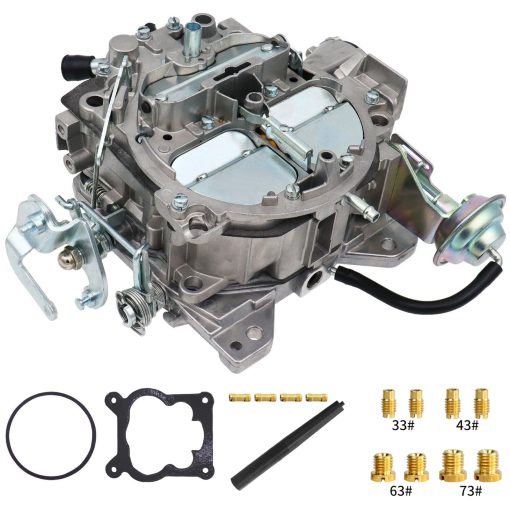 Carburador Rochester Quadrajet 4MV 4 BBL para 1906R 1904R, Compatible con GM Chevrolet Chevy Cadillac 1980-1989 con motor de 305-350C.I, Secundario de Vacio 600 650 750 CFM Carburador de Garganta 4 - Imagen 5