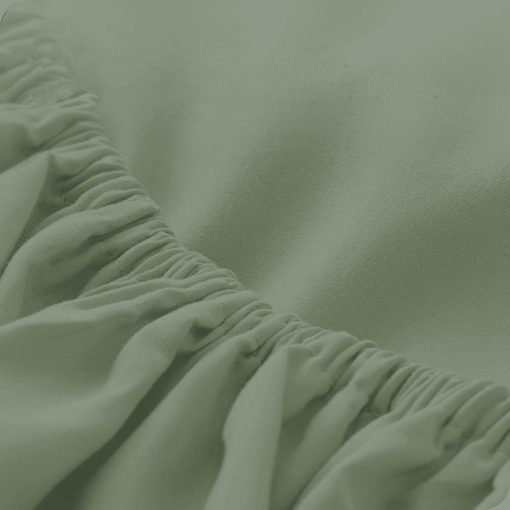 Juego de sabanas divididas (5 piezas) para cama ajustable Split California King 100% algodon egipcio 800 hilos Juego de sabanas para Split California King, 18" Bolsillo profundo Juego de sabanas para cama ajustable, Solido en color verde salvia - Imagen 4