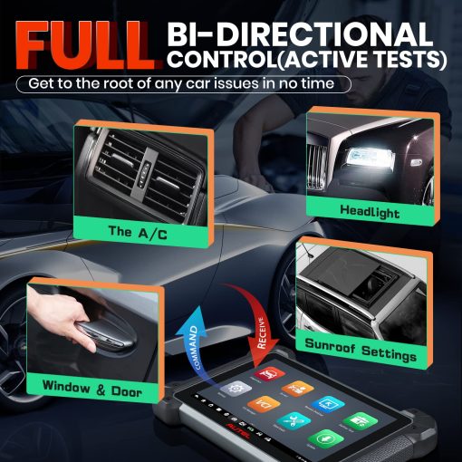 Escaner Autel MaxiCOM MK908 II: 2024 Android 10, Actualizacion de MK908/ MS906BT/ MS906 Pro, Mismo Codificacion de ECU que MK908 Pro II/ MS908S Pro II, 38+ Servicios, OE Todos los Sistemas, Auto Scan 2.0, Control Bidireccional - Imagen 7