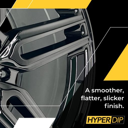 Kit de pintura para ruedas DipYourCar HyperDip, juego de pintura para llantas, capa de inmersion automotriz aplicable con aerosol, proteccion despegable para automovil, pintura para rines, capa brillante en aerosol - (Negro Piano) - Imagen 3