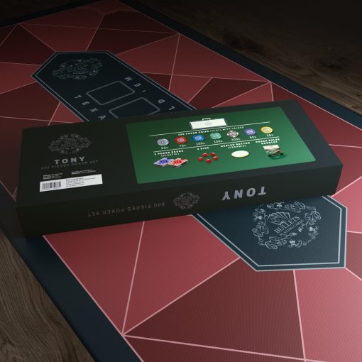 Maletin de Poker Bullets Playing Cards 'Tony' con 500 fichas de poker de arcilla - set de poker premium para juegos de efectivo y torneos - Imagen 6
