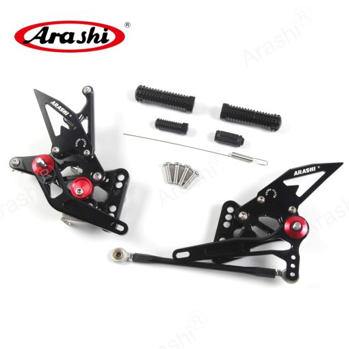Arashi(Version 2.0) Rearsets Ajustables para SUZUKI GSXR 1000 2005 2006 Accesorios de Motocicleta Reposapies Trasero Conjunto Trasero GSX-R 1000 GSX-R1000 GSXR1000 Negro - Imagen 4