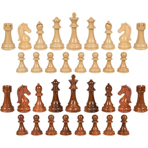 Piezas de ajedrez extra pesadas de alto polimero Nero con rey de 4.25 pulgadas y reinas adicionales, piezas solamente, sin tablero - Imagen 2