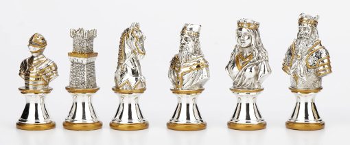 Set de Piezas de Ajedrez Medieval Metalico Veronese Design 3" Aleacion de Zinc - Imagen 3